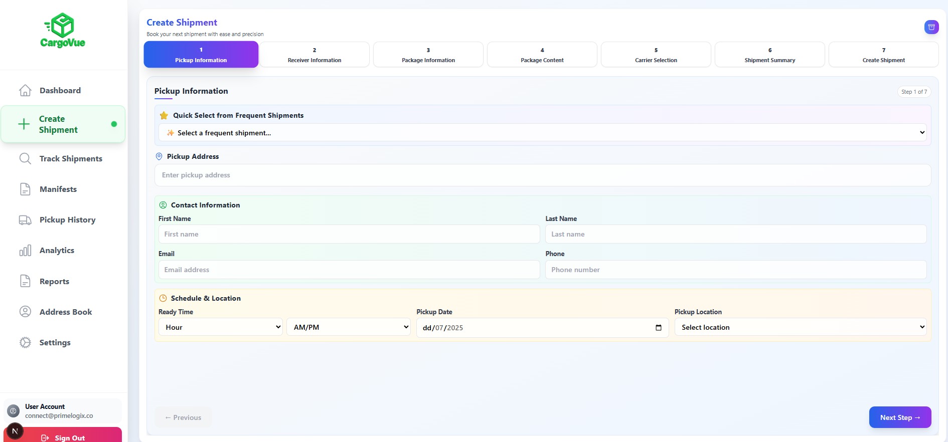 CargoVue Screenshot 1