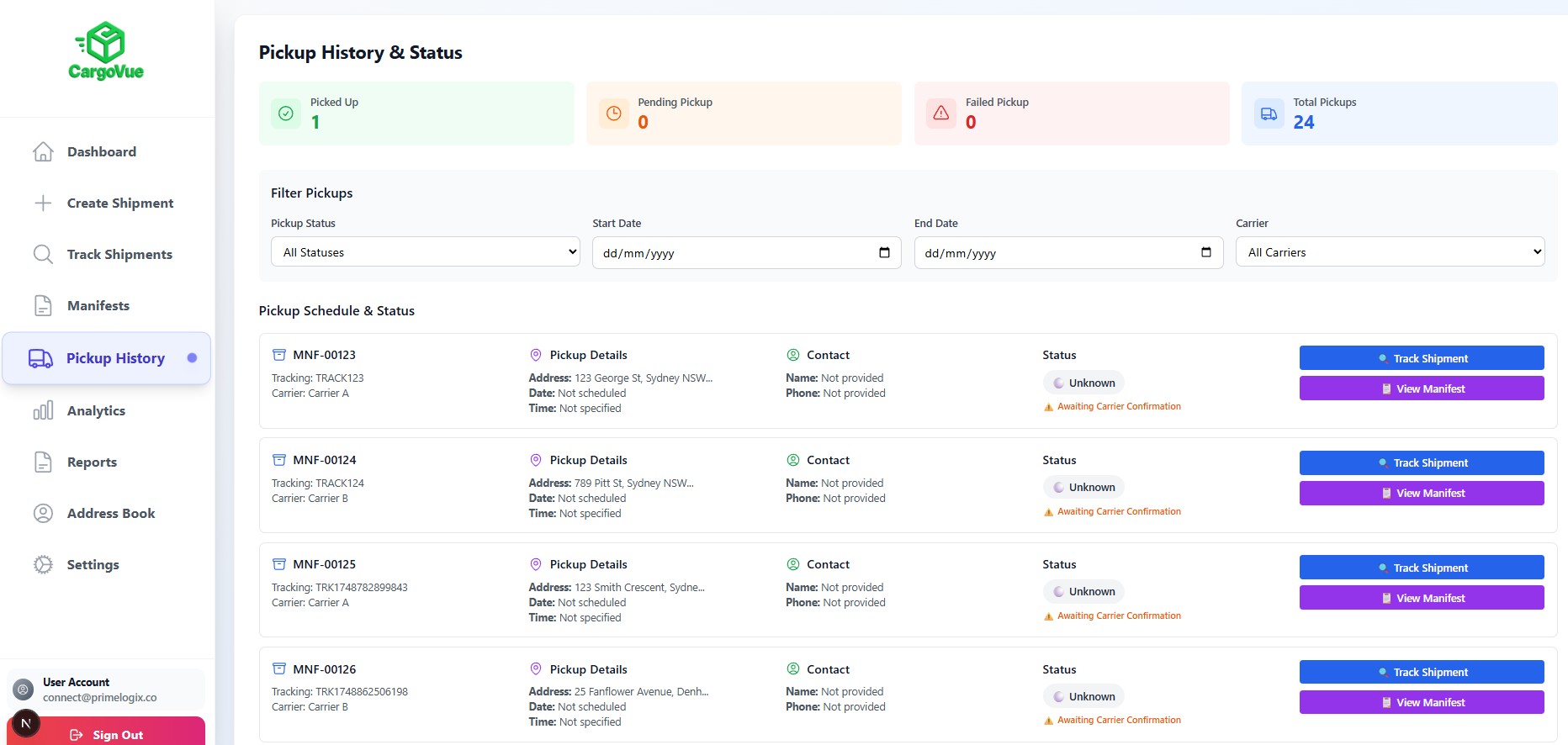 CargoVue Screenshot 4